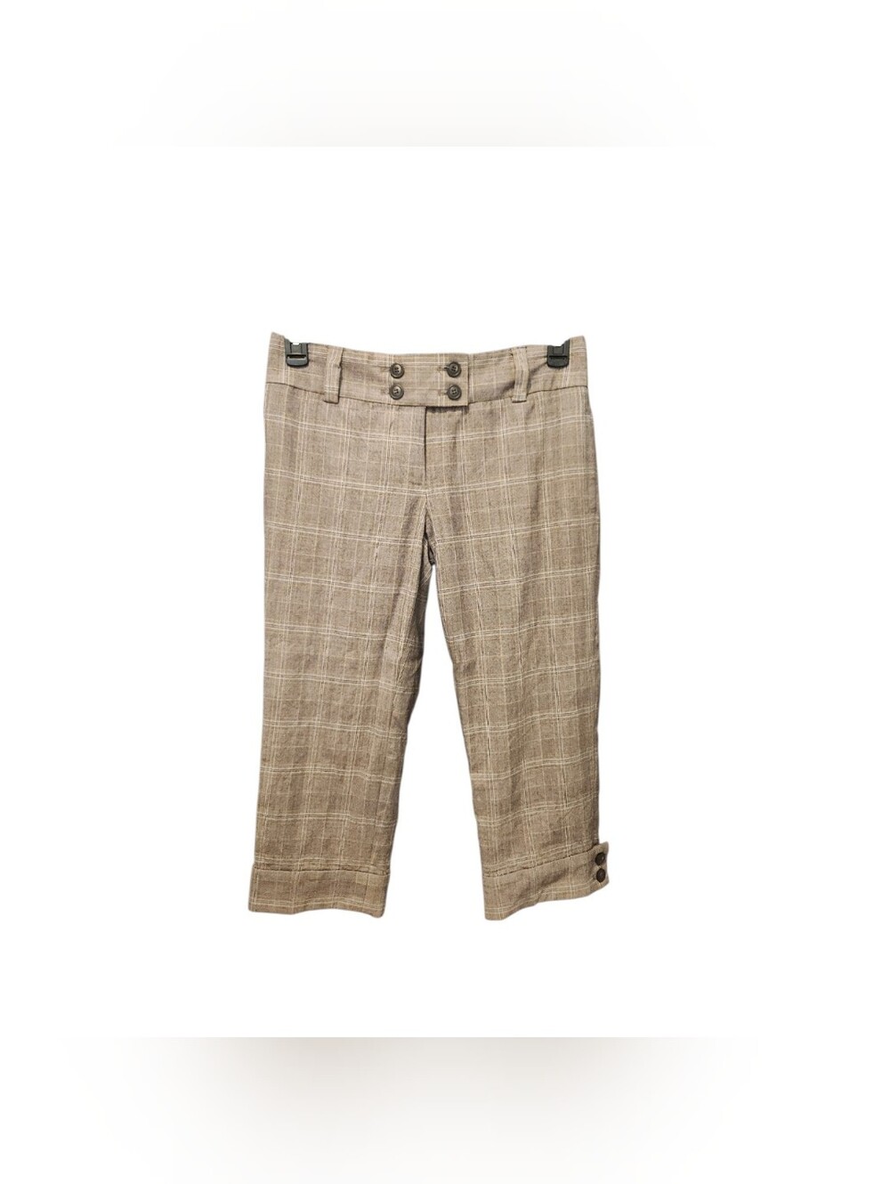 J crew y2k wool plaid low rise capris Size 4 Vintage Autumn Academia Flawed